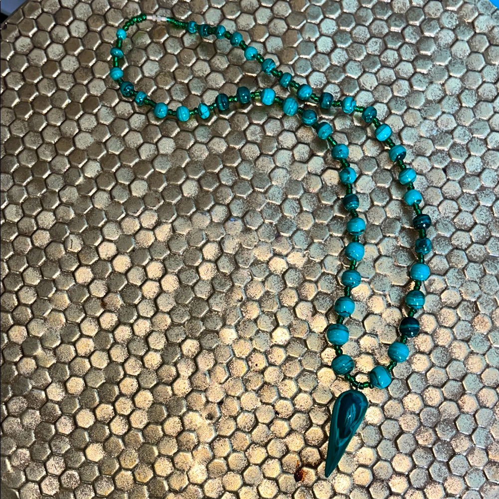 Malachite Necklace From Tanzania